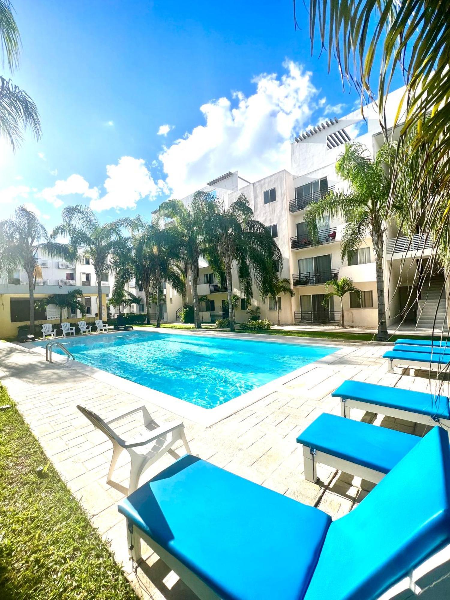 Departamento Blue Vacacional Apartment Playa del Carmen Bagian luar foto